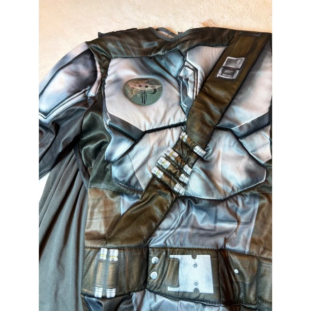 Star Wars The Mandalorian Kids Costume Large Padded Beskar Armor with Cape